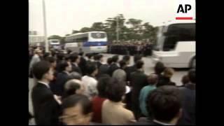 Funeral service for Chung Ju-yung founder of South Korea's largest conglomerate, the Hyundai Group.