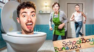 СБЕГАЮ ЧЕРЕЗ УНИТАЗ ОТ ЗЛЫХ РОДИТЕЛЕЙ В SCHOOLBOY RUNAWAY В МАЙНКРАФТ!