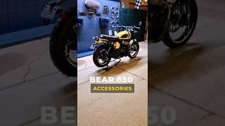 Royal Enfield Bear 650 Accessories List Revealed | Bikewale #shorts #bear650