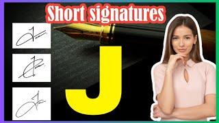 J signature style | Signature style of my name J  | J Short signature