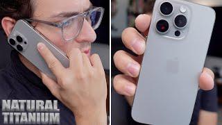 Natural Titanium iPhone 15 Pro is Stunning! Color Impressions & Comparison to 14 Pro!