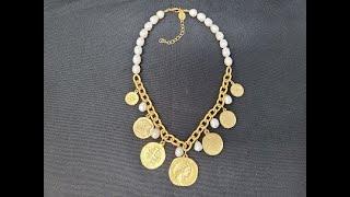 TREASURE ALERT! $178 Susan Shaw Pearl Multi-Coin Necklace!  Thrift with Me!