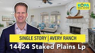 Single Story Home In Avery Ranch | Close To Rutledge Elementary | Kopa Real Estate