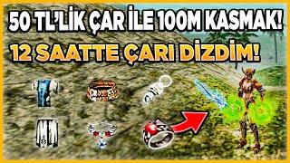 50 LİRALIK ÇARLA 100M+ KASMAK ! | 12 SAATTE ÇAR FULL ! | Knight Online Pandora #3 #knightonline