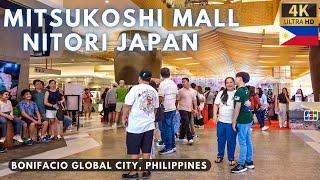 Immersive Virtual Tour at MITSUKOSHI MALL x NITORI at BGC [4K] Manila Philippines - August 2024