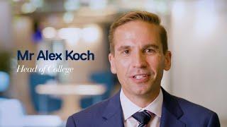 2023 Welcome to College: Alex Koch (Head of College)