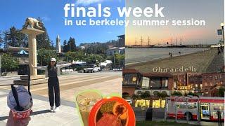 finals week in uc berkeley summer session| study grind, last bits of campus and sanfran