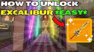 How to Unlock Excalibur! | Dungeon Quest | Roblox |