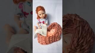 #diy #handmade #doll #paolareina #бумажнаялоза #избумаги #куклы #люлька