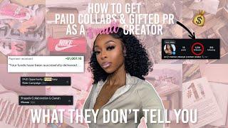 How To Get Paid Brand Deals & Gifted PR as a Small Creator  (tips & tricks) *NO GATEKEEPING*