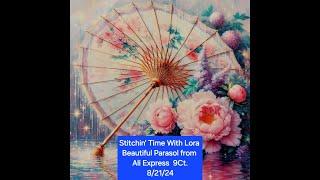 Stitchin' Time With Lora 9Ct Beautiful Parasol Stamped Cross Stitch from Ali Express 8/21/24