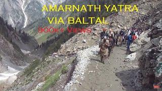 BALTAL TO AMARNATH CAVE ROUTE CROSSING DOMAIL, BARARI MARG, SANGAM TO AMARNATH HOLY CAVE (J&K) INDIA