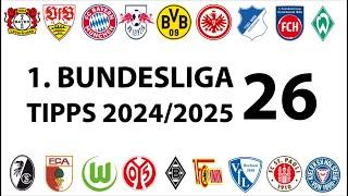 Bundesligatipps 1.Liga - 26.Spieltag - Saison 2024/2025