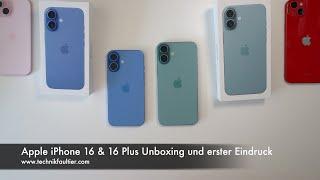 Apple iPhone 16 & 16 Plus Unboxing und erster Eindruck