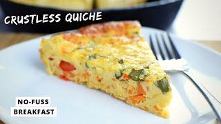 This CRUSTLESS QUICHE is my favorite make-ahead breakfast