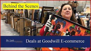 Rare! Behind the Scenes at Goodwill E-commerce: Artwork worth Thousands - Thrift with me Dr. Lori