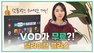 셋톱박스 하나면 VOD 무료에 넷플릭스 4K 시청까지?! 딜라이브 플러스 리뷰 [카카오 미니 증정]