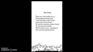 The Voice Poem