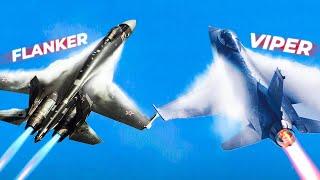 US F-16 Viper VS Russian Su-35 - Which Jet Would Win In A Dogfight!?