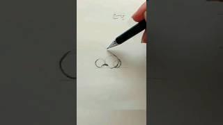 نحوه کشیدن بینی سه رخ#آموزش_نقاشی