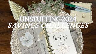 Unstuffing 2024 Savings Challenges | Why Cash Stuffing Works! | 1K Giveaway Winners