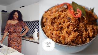 The Smokiest JOLLOF RICE RECIPE ever ️(NDUDU BY FAFA)