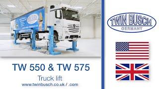 TW 550 & TW 575 : The TWIN BUSCH® truck lift with 4 or 6 posts