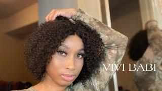 Natural looking Kinky Curly Wig  | VIVI BABI | Amazon Wigs | Kera Nichelle