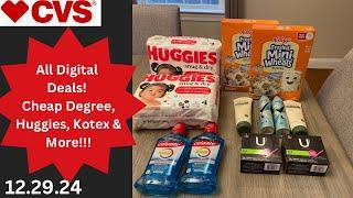 CVS Weekly Deals 12/29 - All Digital Cheap Huggies, Kotex, Kelloggs & More! #cvsdeals