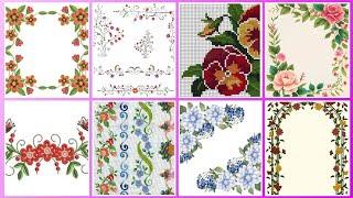 Floral cross stitch Hand embroidery  thick cotton / Beautifull Hand cross stitch