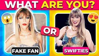 ‍️Which Taylor Swift Fan are you? Swiftie TestMusic Quiz