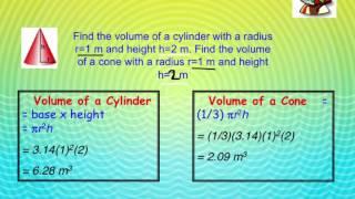 How do you find the Volume of a Cone?