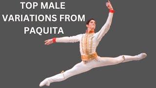 Top Male Paquita Variations - Tsiskaridze Bocca Bujones Polunin Sarafanov Martinez Kimin Kim & More!