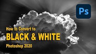 How to Convert to BLACK and WHITE Photoshop 2020 -The best way