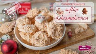 Weihnachtsplätzchen Rezepte - saftige Kokosmakronen