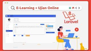 Aplikasi E Learning & Ujian Online berbasis website menggunakan laravel 8