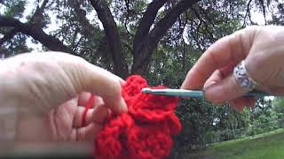 Crochet medium rose part B