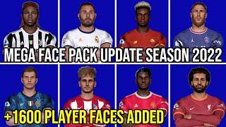 PES 2017 Mega Face Pack Season 2022 | +1600 Player Faces Added