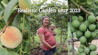 The Most REALISTIC Garden Tour of 2023 | The GOOD, the BAD & the WEEDs of a young mom's garden