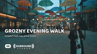 Grozny at Evening, Chechnya — Cinematic Walking Tour | 4K ASMR