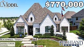 New Construction Homes in Dallas - Highland Homes in Saddle Creek Estates Rockwall, TX