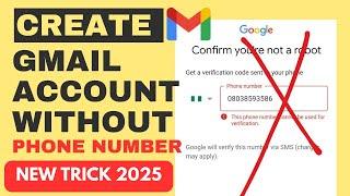 how to create unlimited gmail account without phone number 2025