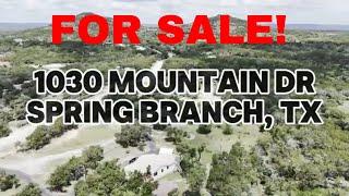 Texas Hill Country Living | 1030 Mountain Dr | Over 7 Acres