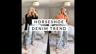 Wide Leg Jeans - Horseshoe Denim Try On - Free People Jeans