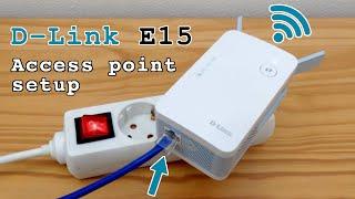 D-Link E15 Wi-Fi 6 extender dual band • Access point mode setup