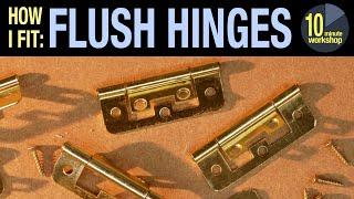 Fitting flush hinges for cabinets [video #314]