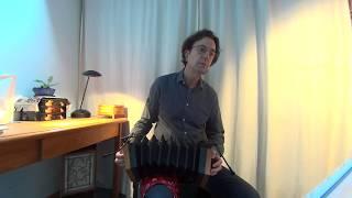 JS Bach Invention No.8, played on duet concertina