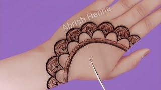 Very Easy Simple Mehndi Design Trick For Beginners| Mehandi ka Design-Mehendi design-Mehndi Designs