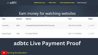 adbtc live withdrawal and payment proof [8000 Satoshi Withdraw]