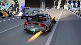 6,0000 HP MAZDA RX-7 4 ROTOR TURBO | STEERING WHEEL + PEDAL CAM | ASSETO CORSA